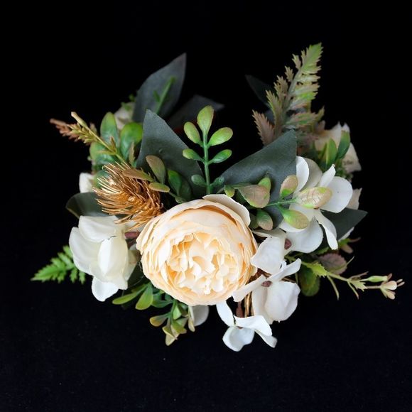 Handmade floral tiara wedding bridal headband - Picture 1 of 4